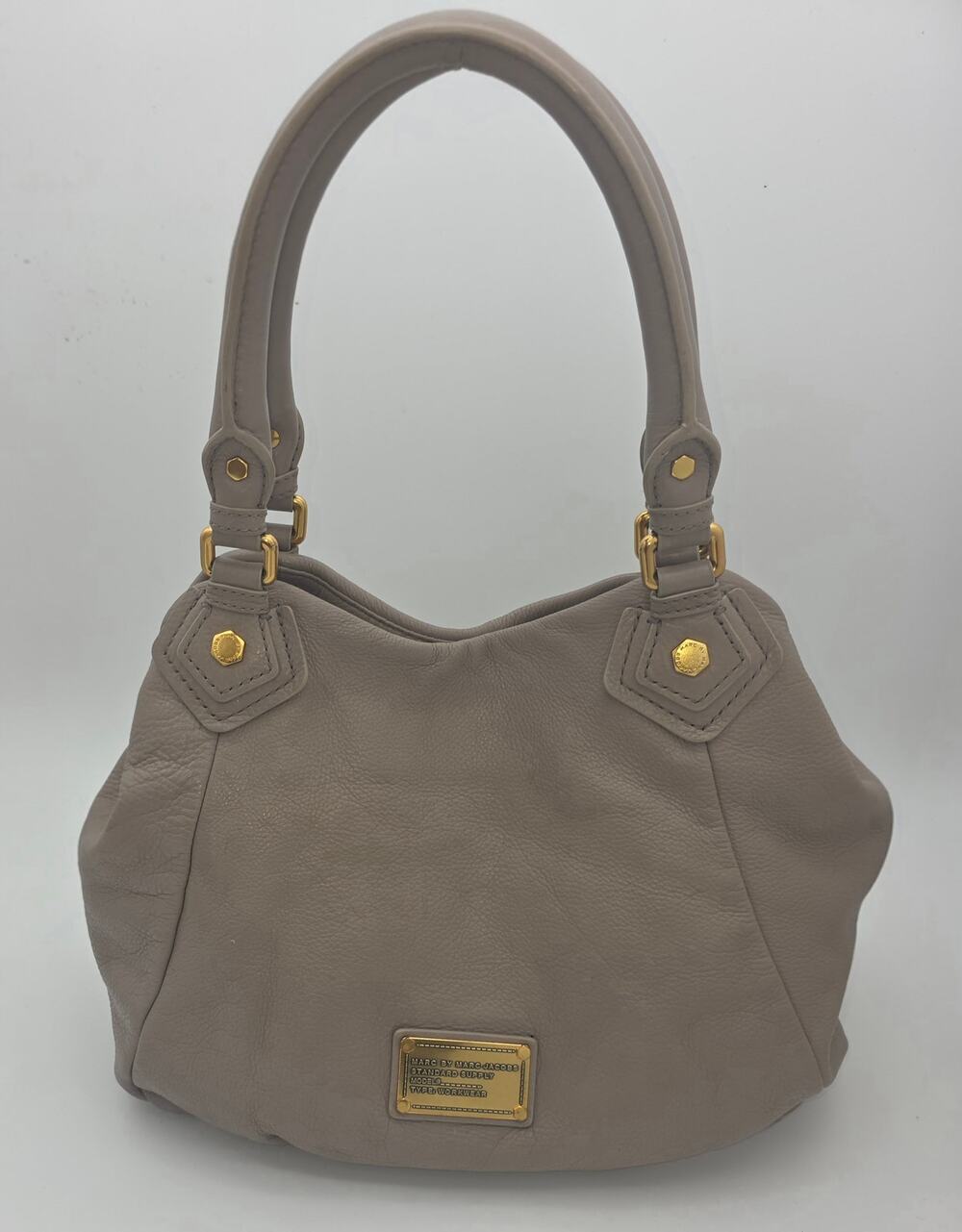 Marc by Marc Jacobs Classic Q Standard Supply Workwear Leather Hobo – Taupe